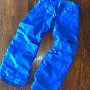 Burton snow pants blue size medium